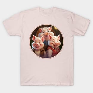 3 Little Pigs T-Shirt